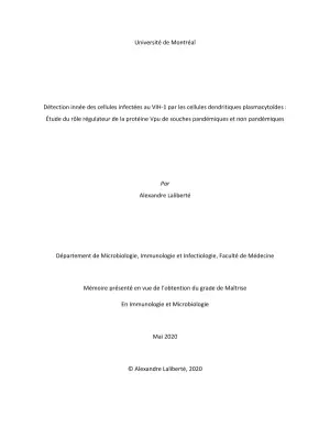 Détection innée des cellules infectées au VIH-1 par les cellules dendritiques plasmacytoïdes