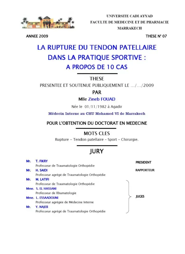 Engagement et Structure de la Faculté de Médecine et de Pharmacie de Marrakech