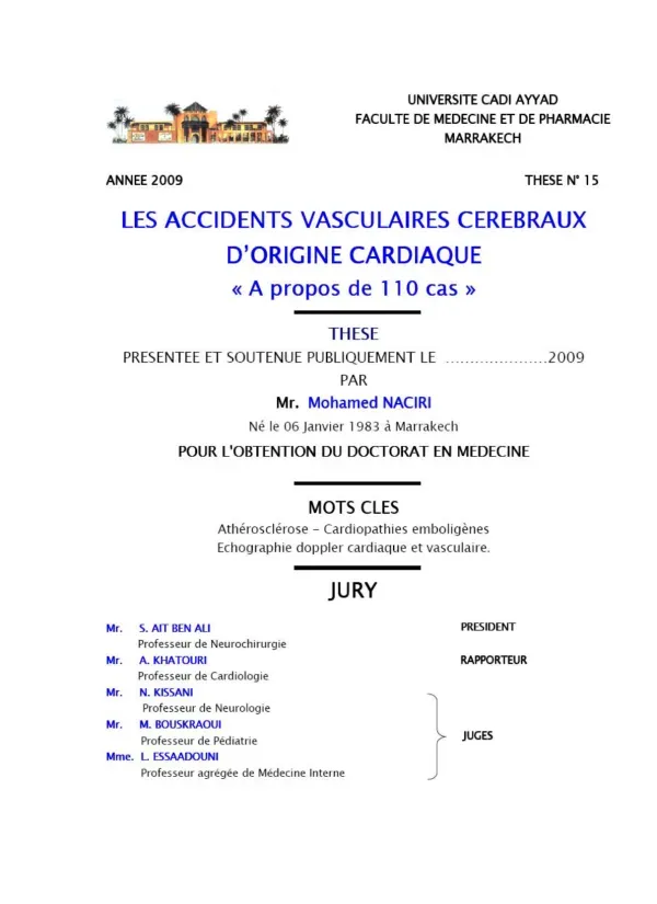 Engagement et Structure de la Faculté de Médecine