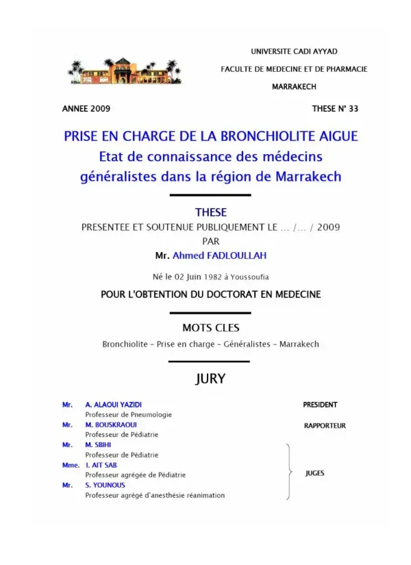 Engagement et Structure de la Faculté de Médecine de Marrakech