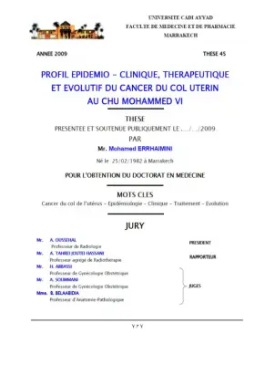 Liste des Professeurs et Serment d'Hippocrate à l'Université Cadi Ayyad