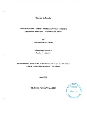 Syndrome métabolique au Mexique
