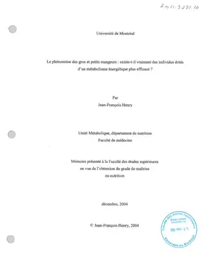 Métabolisme et gros mangeurs